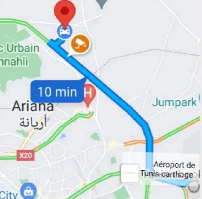 Studio, Cite La Gazelle ,Pas Jafar, Quartier Calme 10 Min De L'Aeroport Pres Du Technopark 外观 照片
